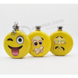 Customized Round shape stainless steel hip flask