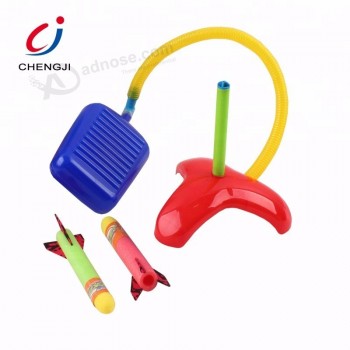 Soft air pump pumpet lanciarazzi giocattolo volante stomp schiuma giocattolo razzo