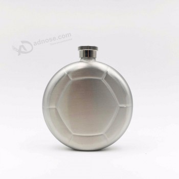 Round shape emboss stainless steel hip flask