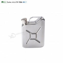 Fuel tank shape stainless steel hip flask