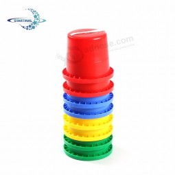 Kids plastic balance training toys non-slip walking cylinder stilts set