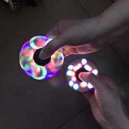 LED spinner fidget toy figit spinner with hybrid ceramic spinner
