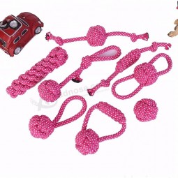 Amazon Wholesale Pet Red Rope Toy For Dog Chew