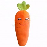 Oranje schattige mooie wortel groente knuffel voor kinderen