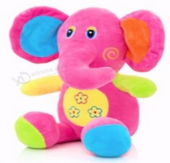 Lindo y colorido peluche de elefante para bebé-Juguete seguro
