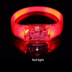 Motion Activated Silicone LED Wristband Flashing LED Bracelet
