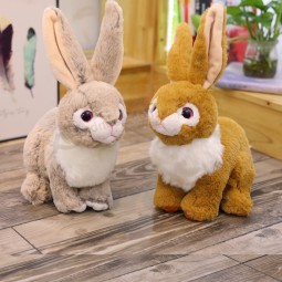 Custom knuffel pluche jungle dier speelgoed gevuld levendig konijn pluche