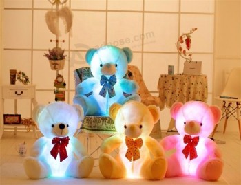 urso de pelucia soft plush teddy bear light led bear for kids