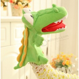 Baby stuff custom educational toy show crocodile plush hand puppet