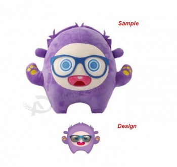 Fábrica de boa qualidade personalizar soft toy stuffed animal personalizado de pelúcia