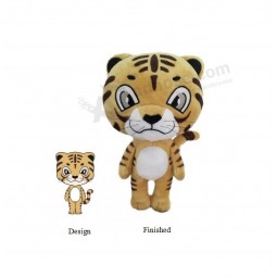 Fabricante oem peluche animal tigre felpa tigre personalizado suave juguete