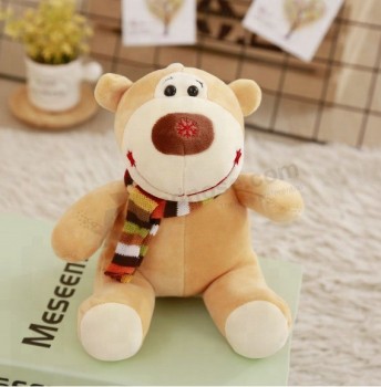 Produits jouets pour bébés poupée ours en peluche avec écharpe en peluche