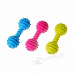 Eco-Friendly Chew Pet Toys Barbell With Thorn Toys