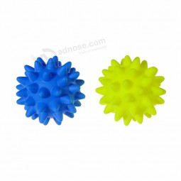 durable Squeaky Rubber Chewing dog Bell Ball Hedgehog dog Toys