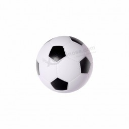 10 Cm Black and White Indestructible Football Shaped Dog Foam Rubber Ball Toy