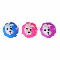Rabbit Printing Indestructible Squeaky Ball Dog Toys Pet Dog Toy Ball