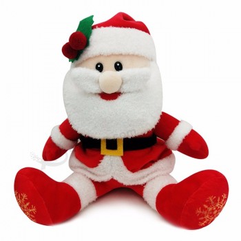 плюшевые рождественские украшения поставляет сидя куклу санта клауса навидад