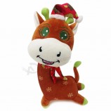 Custom Christmas deco party supplies plush navidad reindeer toys moose