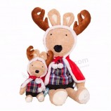 Nieuwe aangepaste navidad konijn kerst pluche in rendier kostuum