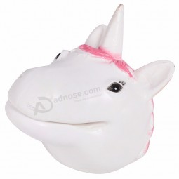 TPR Soft Rubber Realistic Unicorn Animal Hand Puppet Glove for Children's Toy