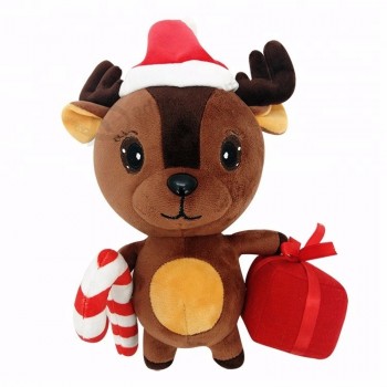 Navidad suministra peluches de ciervo juguetes alces para decoraciones navideñas