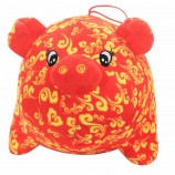 Chinese Zodiac Plush Pig Toy Good Fortune Peluches Pelucia Wholesale