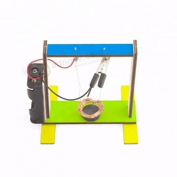 カスタムdiyの木製のenelectro-子供のための磁気誘導振動科学キットの電子機器
