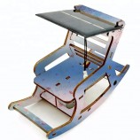 Educational Solar Rocking Chair Model Kids Wooden Toy Kit Custom