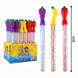 Hot Selling 38CM Colorful Water Fruit Bubble Stick Children Blowing Bubble Toy For Outdoor Game