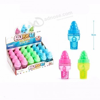 Summer Colorful Ice Cream Shape Bubble Stick Children's Mini Blowing Bubble Soap Water Toy