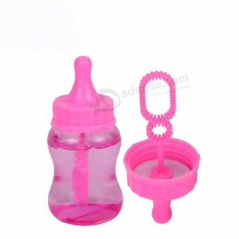 Mais novo bebê garrafa forma bolha varinha soprando bolhas de água brinquedo para os pais-Jogo ao ar livre da criança