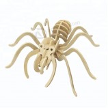 蜘蛛组装玩具3d拼图diy木材定制
