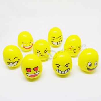 Aangepaste zachte educatieve decoratie items tumbler doll speelgoed pu squeeze emoji gezicht squishy speelgoed kawaii