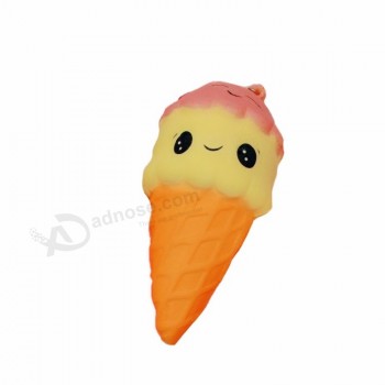 Venda por atacado kawaii cartoon design anti-Stress lento rebote estresse squeeze sorvete mole brinquedo para crianças