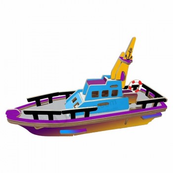 Kinderpuzzle Boot Modell Holz Handwerk benutzerdefinierte