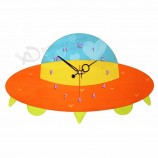 Espacio tema montar juguete diy decorativo reloj de pared personalizado
