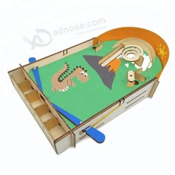 Wholesale Wooden Self-assembly Pinball Game for Kids