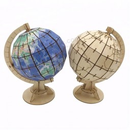 Laser Cutting 3D Puzzle World Globe Wholesale