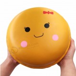 Jumbo squishy emoji macaroon pu anti estresse squish brinquedos macios personalizados