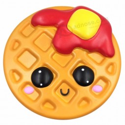 Stress Relief Kawaii Biscuit Good-sized Waffle Cake Food Toy