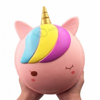 Super enorme unicornio macarons estrés bolas blandas squishies juguetes regalos