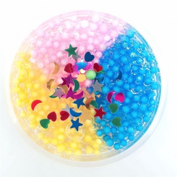 60ml colorful ball DIY slime crystal mud non-stick hand box package vent mud