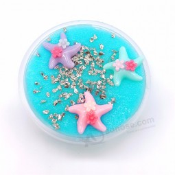 factory direct sale starfish brushed slime plasticine anti-stress toy crystal mud poke mud