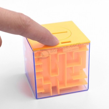 Intelecto juguete educativo 6 cm de plástico cubo de mano 3d juego de laberinto juguete para relajarse jugar los niños