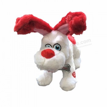 Amazon hot vender valentine presente elétrica cachorrinho cachorro de pelúcia brinquedo boneca lisa