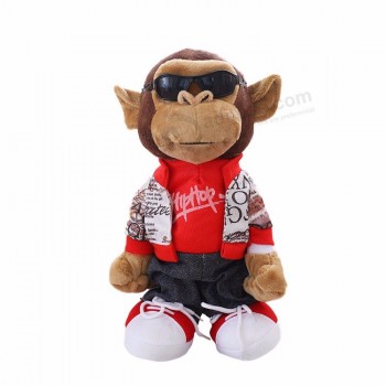 Novo produto rocking macaco brinquedo elétrico de pelúcia cantando e dançando grande caixa de presente para as crianças