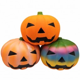 Zucca faccia halloween squishy sciocco gigante pu jumbo giocattoli in aumento lento