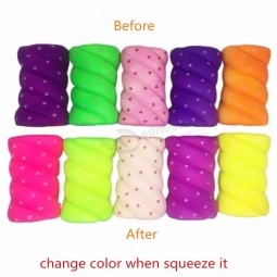 Langzaam stijgende PU-schuim veranderende kleur anti-Angst geurende promotionele zoete snoep marshmallow squishies speelgoed