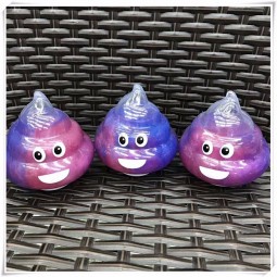 Trick Toy  Galaxy Color Crystal Poop Slime Clay Toys For Kids
