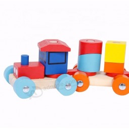 Nicht-Giftige hölzerne diy Bausteine ​​pädagogisches Spielzeug für Kinder